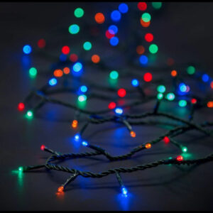 pazari4all-200 LED Λαμπάκια με Πράσινο Καλώδιο – RGB με Controller