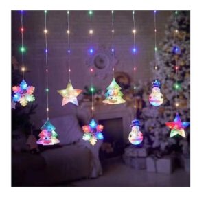 playground.pazari4all.gr-ΚΟΥΡΤΙΝΑ LED ΜΕ ΛΑΜΠΑΚΙΑ RGB ΚΑΙ ΕΓΧΡΩΜΕΣ ΧΡΙΣΤΟΥΓΕΝΝΙΑΤΙΚΕΣ ΦΙΓΟΥΡΕΣ 3.40Μ - ΟΕΜ
